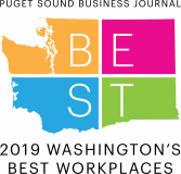 #1 - Puget Sound Business Journal's Best Places to Work - 2019