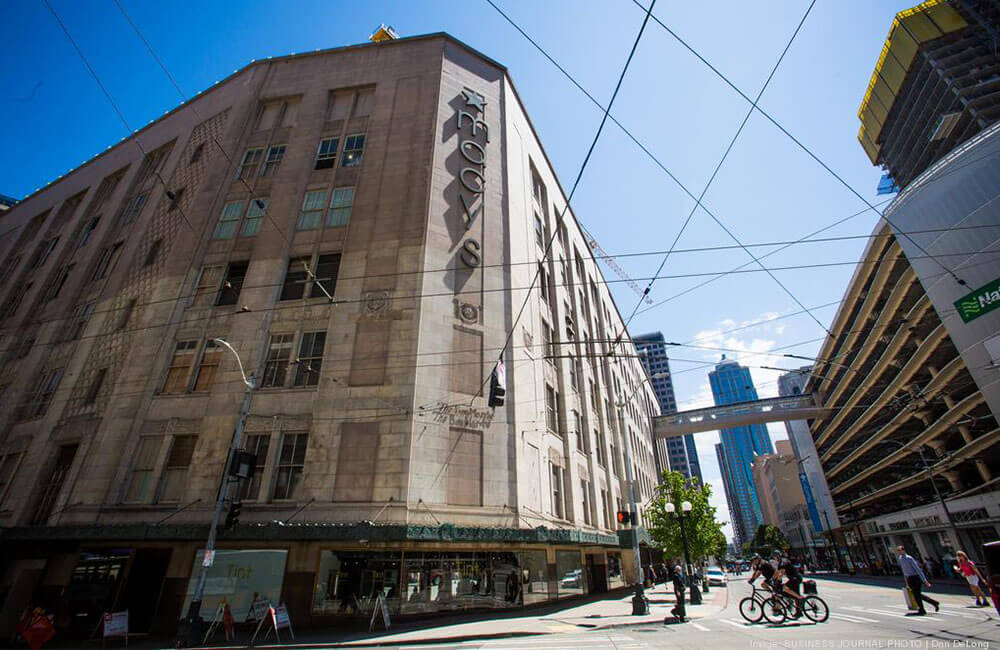 Amazon landlord buys remainder of Macy's Seattle flagship store