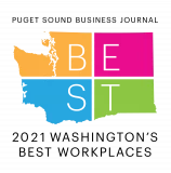 #1 - Puget Sound Business Journal's Best Places to Work - 2021